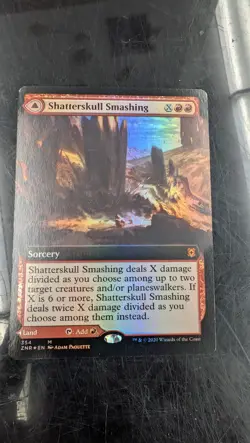 Shatterskull Smashing (Extended Art) Zendikar Rising Foil Magic Card - Image 1