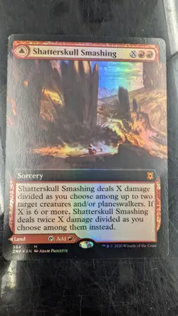 Shatterskull Smashing (Extended Art) Zendikar Rising Foil Magic Card - Image 2