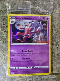Hisuian Zoroark - 076/196 - GameStop Promo Rare - Pokemon Card - Sealed - Image 1