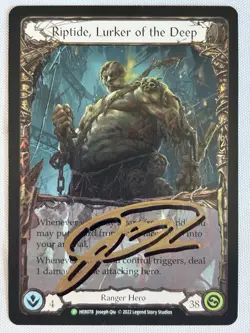 Flesh and Blood FAB Riptide, Lurker of the Deep - HER078 NM 1st EditionCold Foil - Image 1
