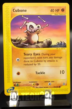 Pokemon TCG Card - Cubone 72/147 Aquapolis Common Vintage E-Reader - Image 1