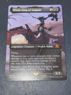 MTG Witch-king of Angmar *BORDERLESS* The Lord of the Rings 0423 Pack Fresh - Image 1