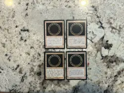 Mtg Fbb Circle Of Protection Black x4 Magic the Gathering Foreign Black Border - Image 1