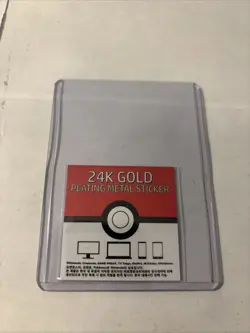 Psyduck 24k Gold Plated Sticker Korean Striking Candy Pokemon NM! - Image 2