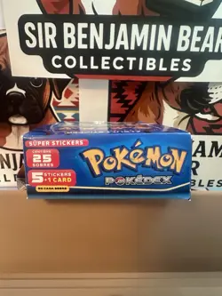 2024 Pokemon Blue Vol 3 Pokedex Sticker Booster Sealed Flash Editon 25 Pack NEW - Image 5