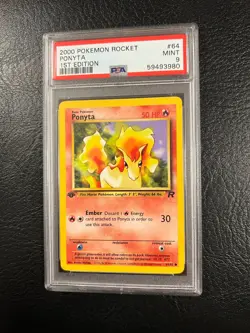 2000 Pokemon Rocket #64 - Ponyta - Mint - 1st Edition - PSA 9! - Image 2