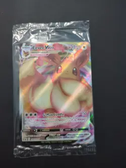 Eevee VMAX SWSH087 Black Star Promo Full Art Holo Pokemon TCG Sealed - Image 1