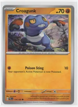 Pokemon Paldea Evolved 114/193 Croagunk - Image 2