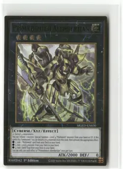 Primathmech Alembertian MGED-EN030 Gold Rare NM 1st Ed Yugioh - Image 1
