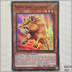Nordic Beast Gullinbursti - BACH-EN011 - Super Rare 1st Edition Yugioh - Image 1
