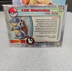 Blastoise - Pokemon Card - Green Topps TV Animation Edition #9 - Foil NM - Image 2