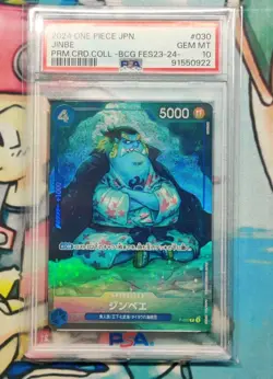 PSA 10 Jinbe P-030 Card Games Fest 23-24 Edition One Piece Card Japanese - Image 1
