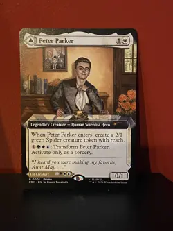 NYCC 2025 EXCLUSIVE Magic the Gathering MTG Peter Parker Spider-Man Promo Card - Image 2