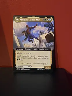 NYCC 2025 EXCLUSIVE Magic the Gathering MTG Peter Parker Spider-Man Promo Card - Image 3