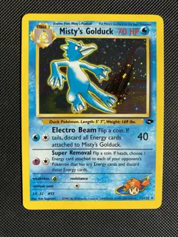 Pokemon Card Misty's Golduck Holo Gym Challenge 12/132 NM - Image 1