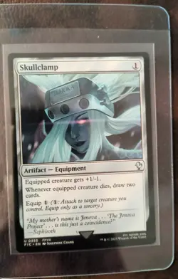 Skullclamp Commander: Final Fantasy MTG Magic The Gathering FFVII Card 0355 FIC - Image 1