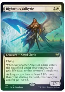 Righteous Valkyrie (Extended Art) Kaldheim Foil -NM/M - Image 1