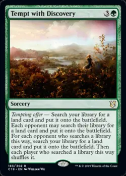 1x Tempt with Discovery NM-Mint, English Commander 2019 MTG Magic - Image 1