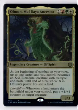 Obuun, Mul Daya Ancestor NM* FOIL Commander Zendikar Rising 002 mtg -UnltdCards - Image 1