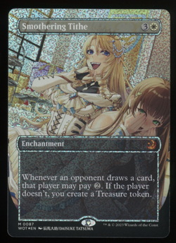 Smothering Tithe - Confetti Foil - Anime - MTG WoE: Enchanting Tales - RareCo - Image 1