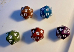 Khans of Tarkir Dice Set of 5 All 5 colors Complete - Image 1