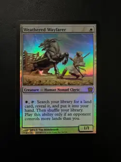 MTG- Weathered Wayfarer x1 - 9th Edition FOIL - Image 1