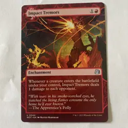 Impact Tremors - WOT #44 | NORMAL | NM | MTG | BORDERLESS | FULL ART | SHOWCASE - Image 1