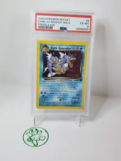 PSA 6 2000 Pokemon Rocket Set Dark Gyarados Prerelease Stamp # 8/82 WOTC - Image 1