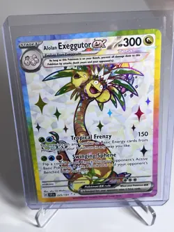 Pokemon TCG Alolan Exeggutor EX 225/191SV08: Surging Sparks Holo Ultra Rare - Image 1