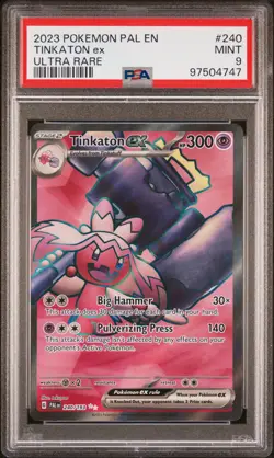 Tinkaton Ex Ultra Rare Pokemon Pal En-Paldea Evolved 240 NM PSA 9 - Image 1