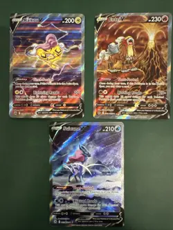 Pokemon TCG Crown Zenith Suicune, Entei, Raikou V Legendary Dogs - Image 1