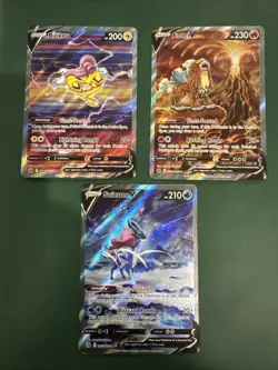 Pokemon TCG Crown Zenith Suicune, Entei, Raikou V Legendary Dogs - Image 2