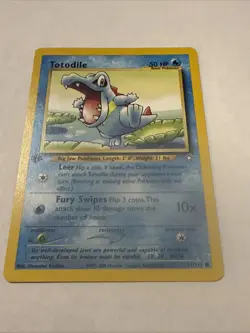 Pokemon - Totodile 81/111 Common 1st Edition Neo Genesis - Image 1