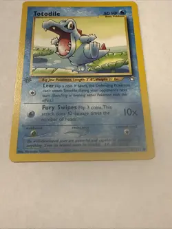 Pokemon - Totodile 81/111 Common 1st Edition Neo Genesis - Image 3