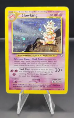 Pokemon TCG Slowking 14/111 Black Star Rare Holo MP - Neo Genesis - Image 1