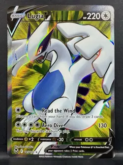 Lugia V # 185/195 Silver Tempest *NM* Pokemon TCG - Full Art - Holo - Ultra Rare - Image 1