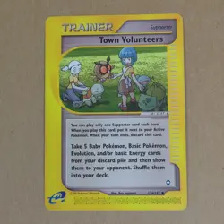 Pokemon Town Volunteers 136/147 Aquapolis - E-Reader - Never Played NM/M - Image 2