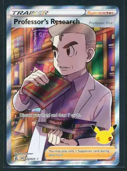 Professor's Research 024/025 Ultra Rare Holo Pokemon 2021 Celebrations NM - Image 1