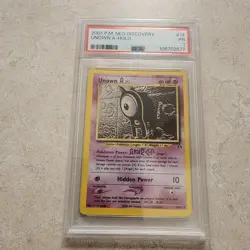 2001 Pokemon Neo Discovery Unown A #33/75 PSA 1 Poor - Image 1