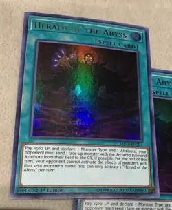 Herald of the Abyss MP19-EN201 Ultra Rare 1st Edition NM YuGiOh - Image 1