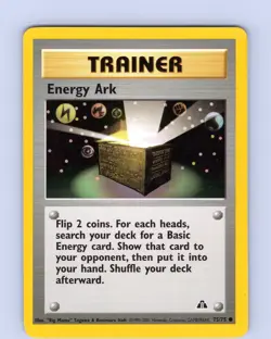 Pokemon TCG Energy Ark Neo Dicovery 75/75 Unlimited Common Card WOTC LP-NM - Image 1