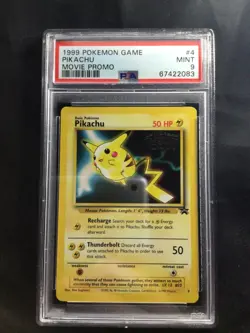 Pokemon Cards: Wizards Black Star Promo: Pikachu 4 PSA 9 - Image 1