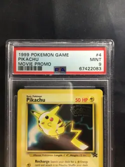 Pokemon Cards: Wizards Black Star Promo: Pikachu 4 PSA 9 - Image 3