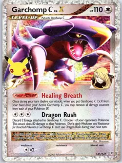 Garchomp C LV.X 145/147 Celebrations: Classic Collection - Pokemon Card - NM - Image 1