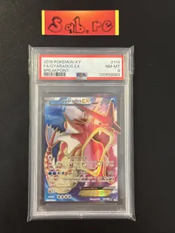 PSA 8 Gyarados EX Full Art XY Breakpoint 114/122 Pokemon Card - Image 1