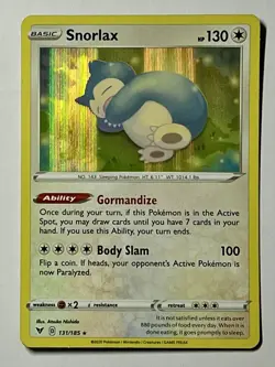 Snorlax 131/185 (NM) Holo Rare Sword & Shield: Vivid Voltage 2020 Pokemon Card - Image 1