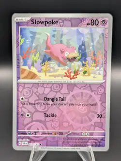 Pokemon TCG Slowpoke 057/142 Sv07 Stellar Crown Reverse Holo Card NM Condition - Image 1