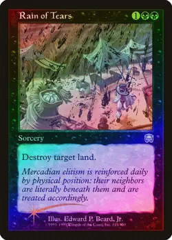 Rain of Tears FOIL Mercadian Masques PLD Black Uncommon MAGIC CARD ABUGames - Image 1