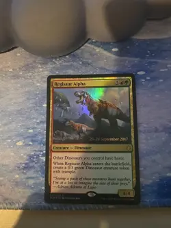 MTG Regisaur Alpha Ixalan 227/279 Foil Promo Prerelease - Image 1