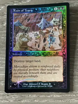 Rain of Tears 155/350 Foil Mercadian Masques MTG LP Magic: The Gathering - Image 1